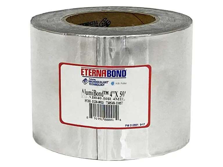 A roll of EternaBond AlumiBond sealant tape.